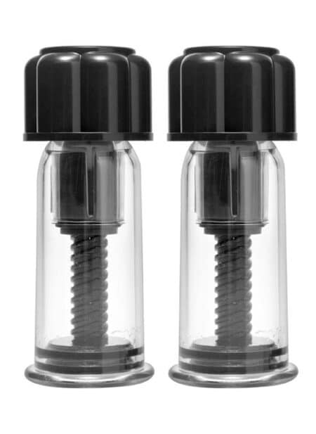 Master Series Black Maxxx Powerful Twist Nipple Suckers Black