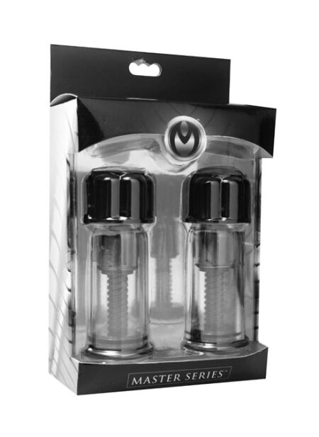 Master Series Black Maxxx Powerful Twist Nipple Suckers Black