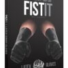 Fist It Short Latex Gloves Pair Black