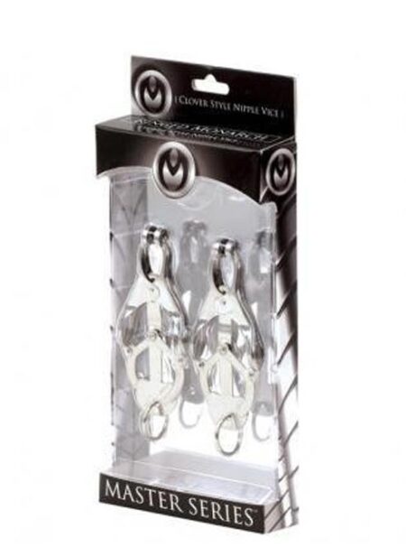 Master Series Ringed Monarch Clover Style Nipple Vice Chrome