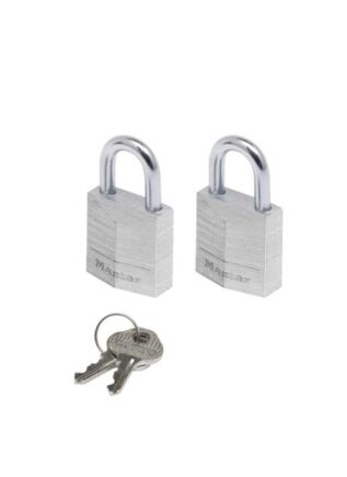 MasterLock 20 mm Solid Aluminium Padlock 2-pack