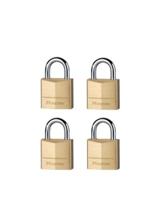 MasterLock 20 mm Solid Brass Padlock 4-pack