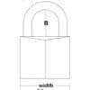 MasterLock 30 mm Black Cover Solid Aluminum Padlock 2-pack