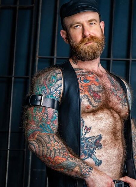 Mr. S Leather Buckle Bicep Strap Small