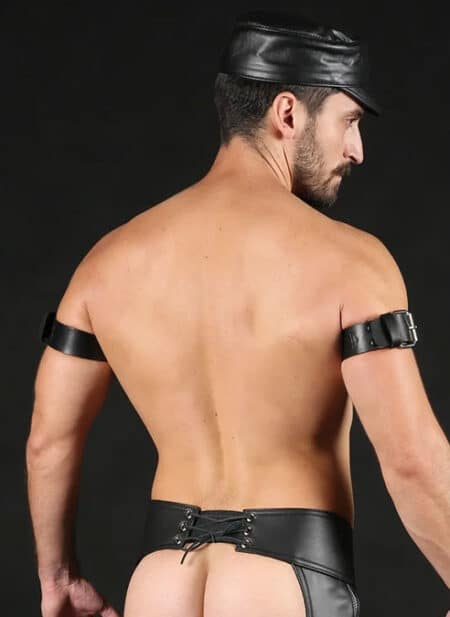 Mr. S Leather Buckle Bicep Strap Small