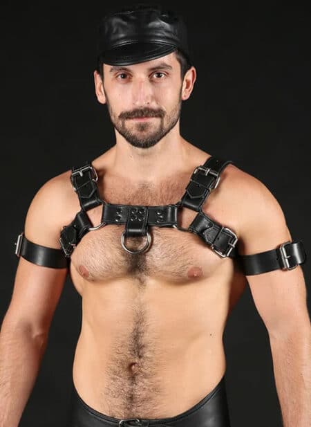 Mr. S Leather Buckle Bicep Strap Small