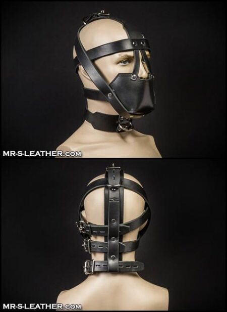 Mr. S Leather Head Harness Muzzle Padded with Locking Buckles