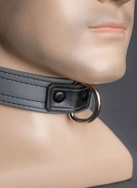 Mr. S Leather Puppy Collar Black