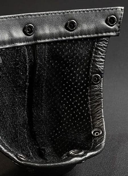 Mr. S Leather Pouch for Hidden Ring Jock Perforated Small