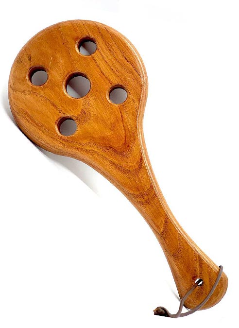 Wooden Bullseye Spanking Paddle