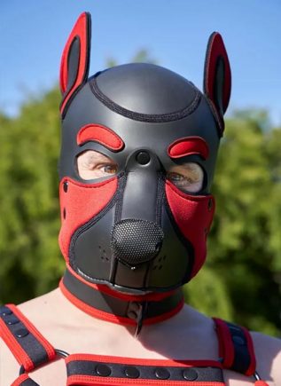Mr. S Neo Frisky Pup Hood Red Medium