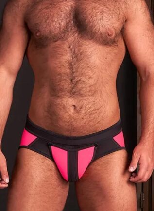 Mr. S Neo All Access Brief Pink XXL