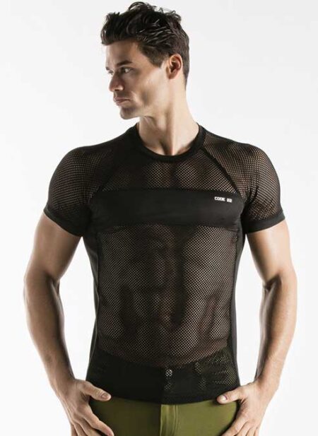CODE 22 Mesh T-Shirt Black Small