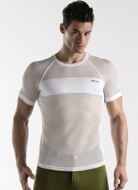 CODE 22 Mesh T-Shirt White Medium