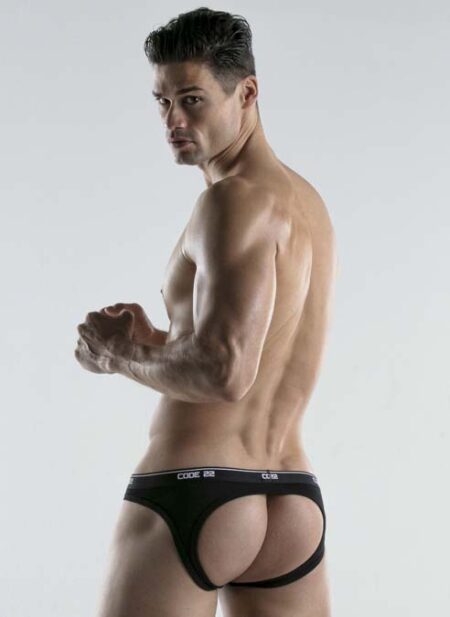 CODE 22 Thrust Bottomless Brief Black Extra large