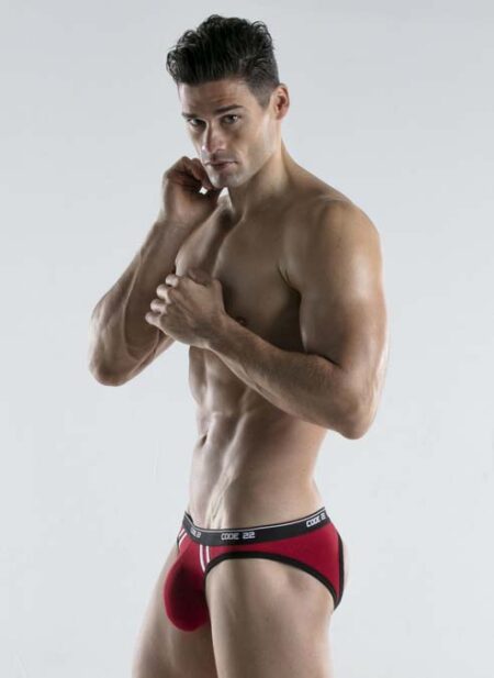 CODE 22 Thrust Bottomless Brief Red Extra large