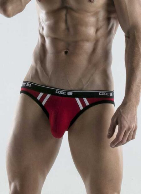 CODE 22 Thrust Bottomless Brief Red Extra large