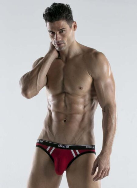 CODE 22 Thrust Bottomless Brief Red Extra large