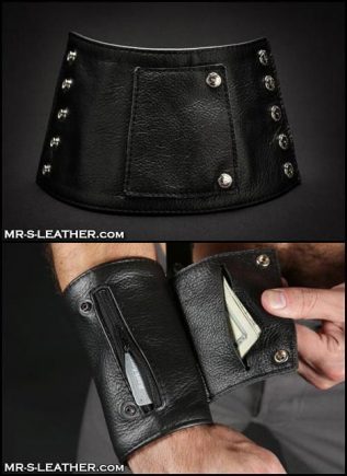 Mr. S Leather Heavy Duty Wrist Cuff & Wallet Medium