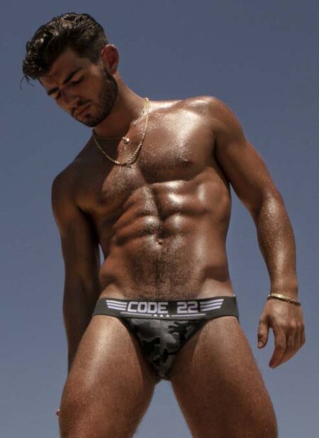 CODE 22 Army Jockstrap Grey Camo Extra large