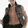 CODE 22 Cargo Sleeveless Hoody Grey Camo Large
