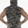 CODE 22 Cargo Sleeveless Hoody Grey Camo Large