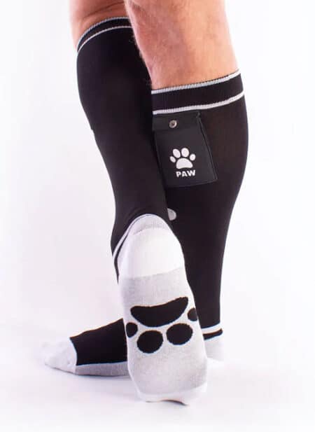 Brutus Puppy Paw Socks with Pocket Black