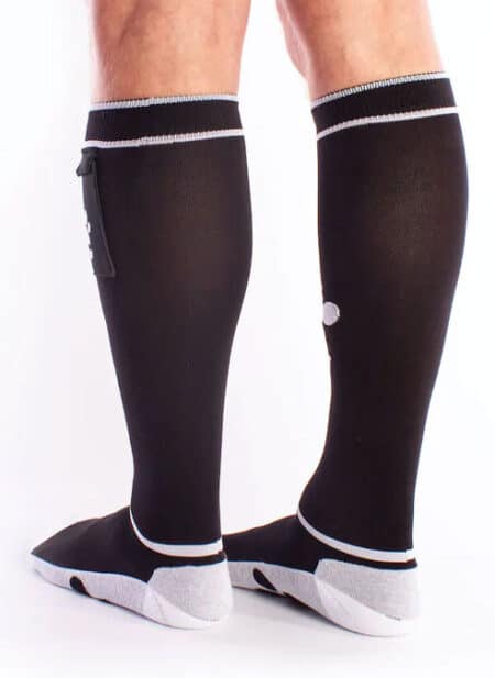 Brutus Puppy Paw Socks with Pocket Black