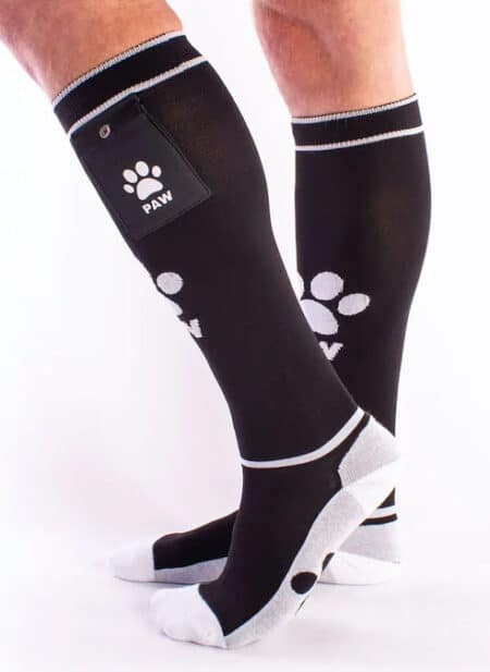Brutus Puppy Paw Socks with Pocket Black