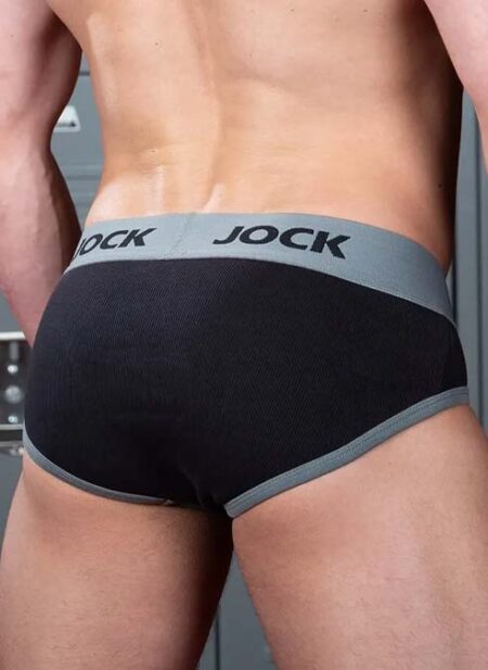 Jock by Mr. S Ribbed Sports Brief Black Large