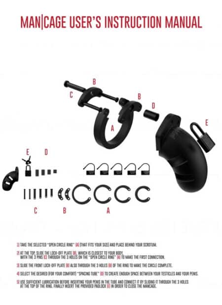 ManCage Silicone Chastity Cage #20 3,5 inch