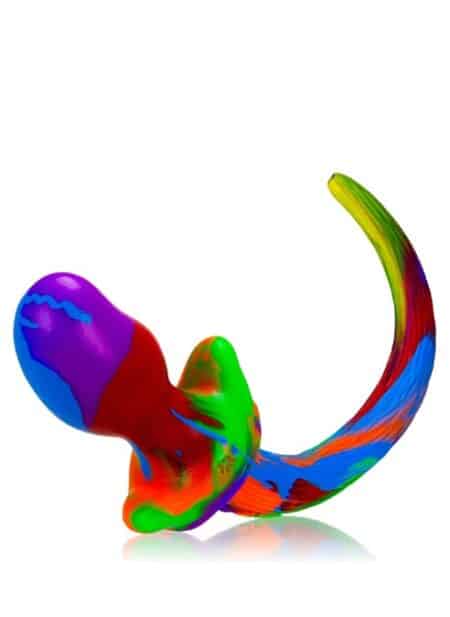 Oxballs Purebred Puppy Tail Silicone Tie-Dye Pug (S)