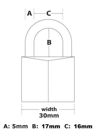 MasterLock 30 mm Weather Resistant Padlock