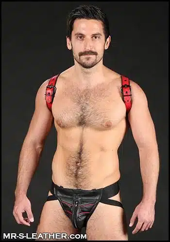 Mr. S Leather Cadet Shoulder Harness Blue Large / Extra large
