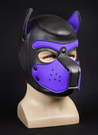 Mr. S Neoprene Puppy Hood Purple Small