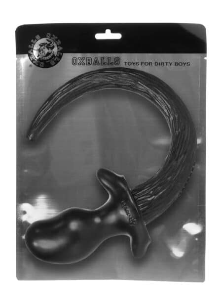 Oxballs All Black Puppy Tail Silicone Bulldog (L)
