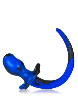 Oxballs Color Swirl Puppy Tail Silicone Blue Pug (S)
