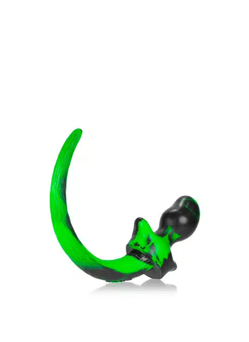 Oxballs Color Swirl Puppy Tail Green