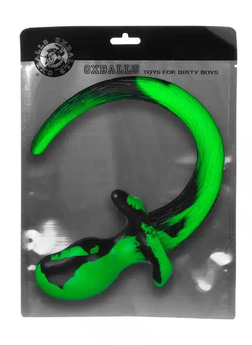 Oxballs Color Swirl Puppy Tail Green