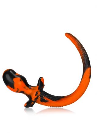 Oxballs Color Swirl Puppy Tail Silicone Orange Pug (S)