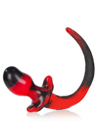Oxballs Color Swirl Puppy Tail Silicone Red Pug (S)