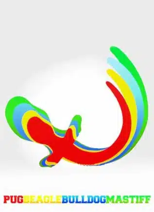 Oxballs Color Swirl Puppy Tail Yellow