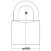 MasterLock 20 mm Weather Resistant Padlock 4-pack