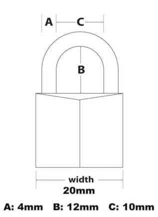 MasterLock 20 mm Weather Resistant Padlock 4-pack