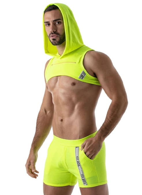 ToF Paris Neon Hoody Harness Yellow Small