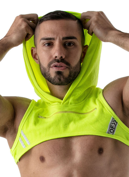 ToF Paris Neon Hoody Harness Yellow Small