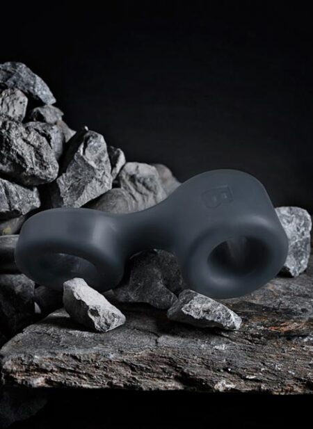 Boners TPE Cock Ring & Ball Stretcher Grey