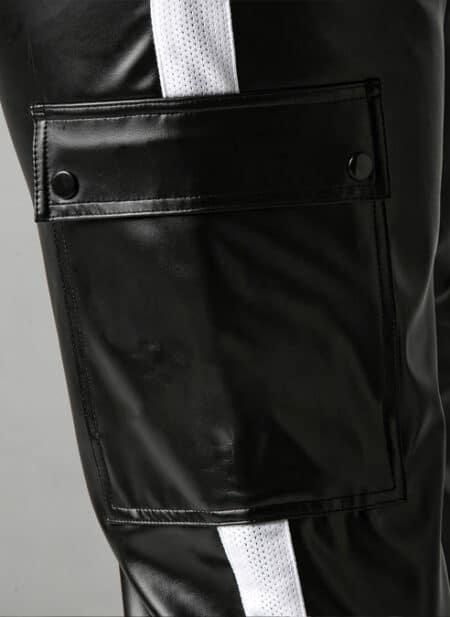 Locker Gear Leatherette Cargo Pants White Large