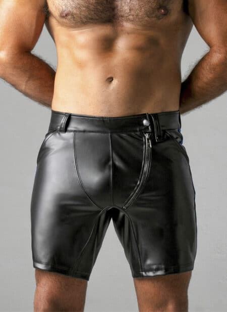 Locker Gear Leatherette Shorts White Extra large