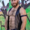 Mr. S Leather Classic Bar Vest Small